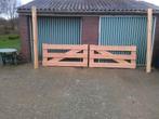 NOG 1 !! Nieuw Douglas landhek 4 mtr met 2 palen en beslag, Ophalen, Nieuw, Hout, Tuinhek