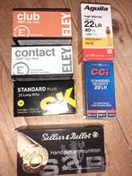 5 lege doosje .22 en 1x 9mm, Verzamelen, Ophalen of Verzenden, Overige soorten, Overige gebieden, Hulzen of Bodemvondsten