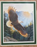 Poster Adelaar - Lee Cable - 1989 Franklin Mint, Antiek en Kunst, Ophalen of Verzenden