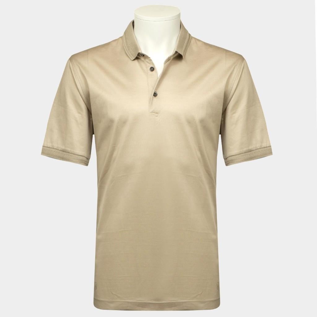 Corneliani Polo Korte Mouw Beige Nieuw Maat 46/54/58, Nieuw, Overige maten, Ophalen of Verzenden, 2871CA
