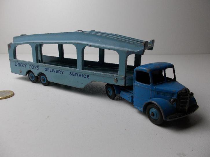 1955 Dinky Supertoys 982 PULLMORE CAR TRANSPORTER., Hobby en Vrije tijd, Modelauto's | 1:43, Gebruikt, Bus of Vrachtwagen, Dinky Toys