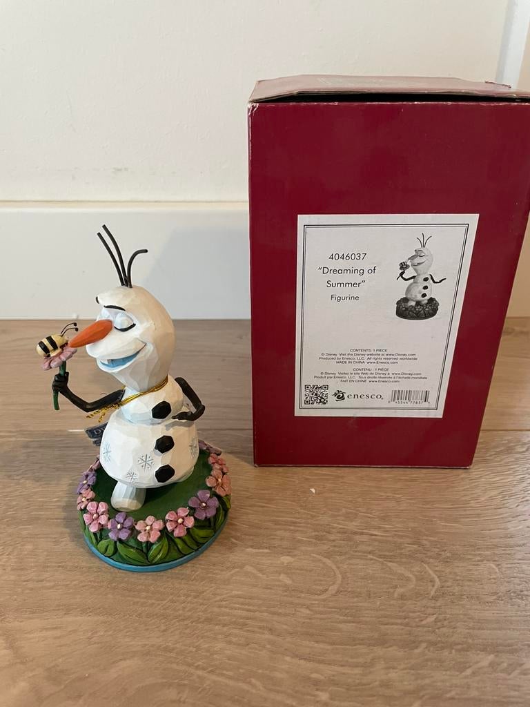 Let op! Disney Traditions jim shore frozen Olaf Summer, Ophalen of Verzenden, Overige figuren, Zo goed als nieuw, Beeldje of Figuurtje