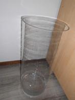60 CM HOGE CILINDER VAAS VAN DIK GLAS., Ophalen, Overige kleuren, Aardewerk of Porselein, Zo goed als nieuw