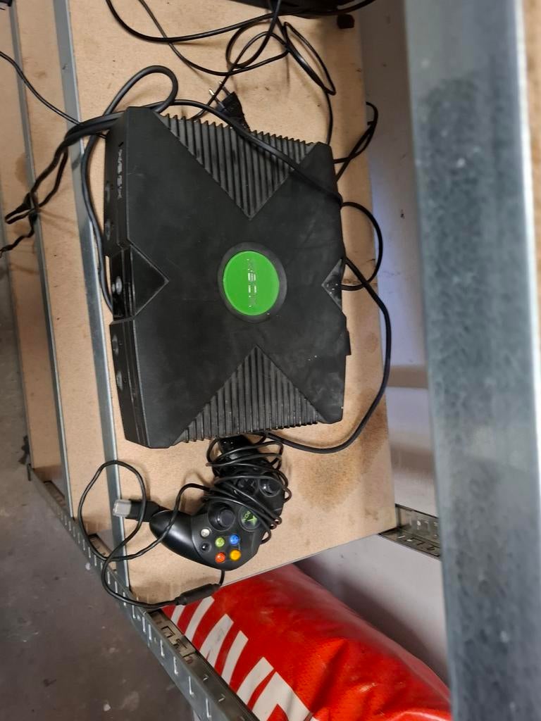 Originele Xbox console met controller en games, Spelcomputers en Games, Spelcomputers | Xbox Original, Gebruikt, Met 1 controller