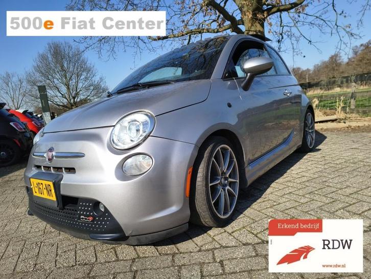 Fiat 500 E-Sport-24KW-schuifkanteldak-Special, Auto's, Fiat, Bedrijf, ABS, Airbags, Airconditioning, Alarm, Bluetooth, Boordcomputer