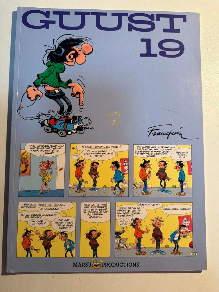 Guust 19 - Stripboek van Franquin, Eén stripboek, Ophalen of Verzenden, Gelezen