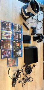 Playstation, VR-Bril, spellen, controlers, Spelcomputers en Games, Spelcomputers | Sony PlayStation 4, Ophalen, Gebruikt, Met 2 controllers