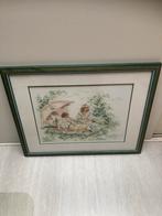 Vintage Geborduurd Schilderij, Ophalen of Verzenden