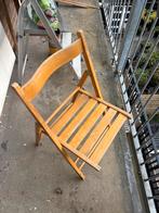 Houten klapstoel - Handig en compact, Huis en Inrichting, Stoelen, Ophalen, Gebruikt, Overige kleuren, Eén