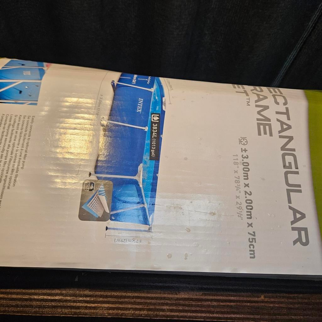 Intex zwembad 2x3m, 75cm hoog met toebehoren, Tuin en Terras, Zwembaden, Ophalen, Minder dan 80 cm, Minder dan 200 cm, Opzetzwembad