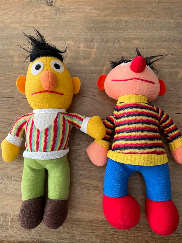 Bert en Ernie knuffels, Ophalen of Verzenden, Gebruikt, Overige typen