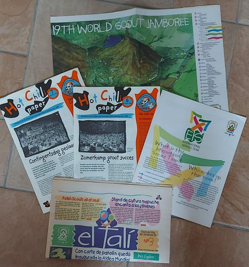 scouting Jamboree Chili 1999 IST El Tali Hot Chili Paper etc, Ophalen of Verzenden, Zo goed als nieuw, Boek of Tijdschrift