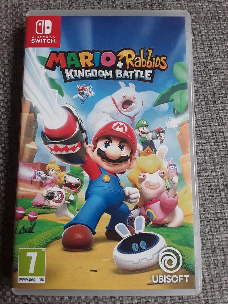 Nintendo Switch Game Mario + Rabbids Kingdom Battle, Spelcomputers en Games, Games | Nintendo Switch, Zo goed als nieuw, Avontuur en Actie