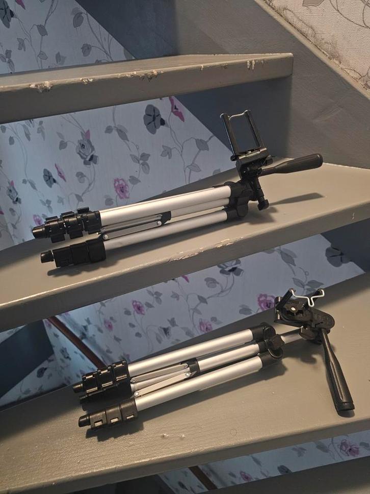 Universeel telefoon statief tripod verstelbaar met houder, Audio, Tv en Foto, Fotografie | Statieven en Balhoofden, Nieuw, Driepoot