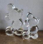 2 Massief Glazen Mickey Mouse Beeldjes van Leonardo, Ophalen of Verzenden, Mickey Mouse, Zo goed als nieuw, Beeldje of Figuurtje