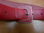 Ceintuur riem rood leer maat 110 cm, Kleding | Dames, Riemen en Ceinturen, Echt leder, Heupriem, Ophalen of Verzenden, Zo goed als nieuw