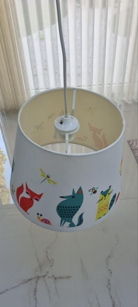 Lichtkap IKEA Kids, Ophalen, 25 tot 50 cm, Wit, Rond