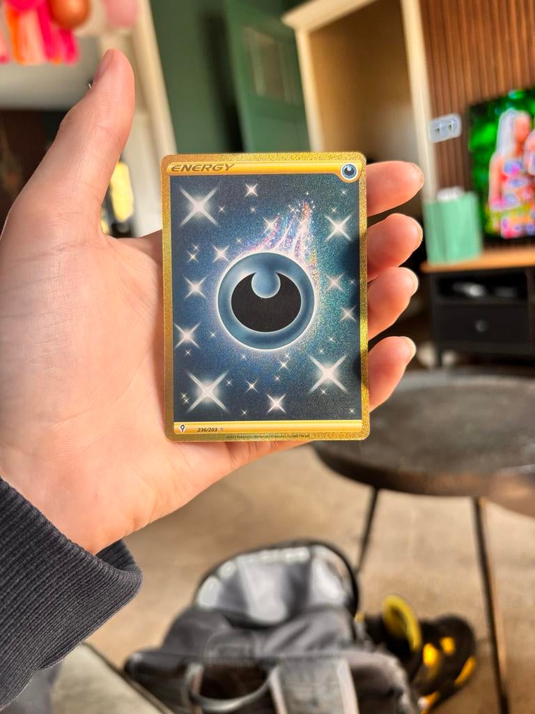 Energie Gold Card Full Art Pokémon Kaart, Ophalen of Verzenden, Zo goed als nieuw, Losse kaart, Foil