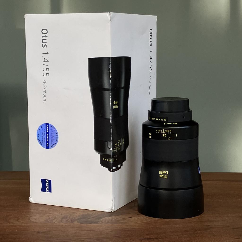 ZEISS Otus 55mm f/1.4 T* Distagon ZF.2 - Geschikt voor Nikon, Ophalen of Verzenden, Gebruikt, Telelens