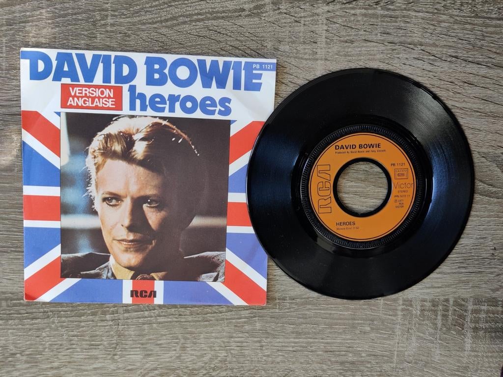 3x single David Bowie, Cd's en Dvd's, Vinyl Singles, Gebruikt, Pop, Ophalen of Verzenden