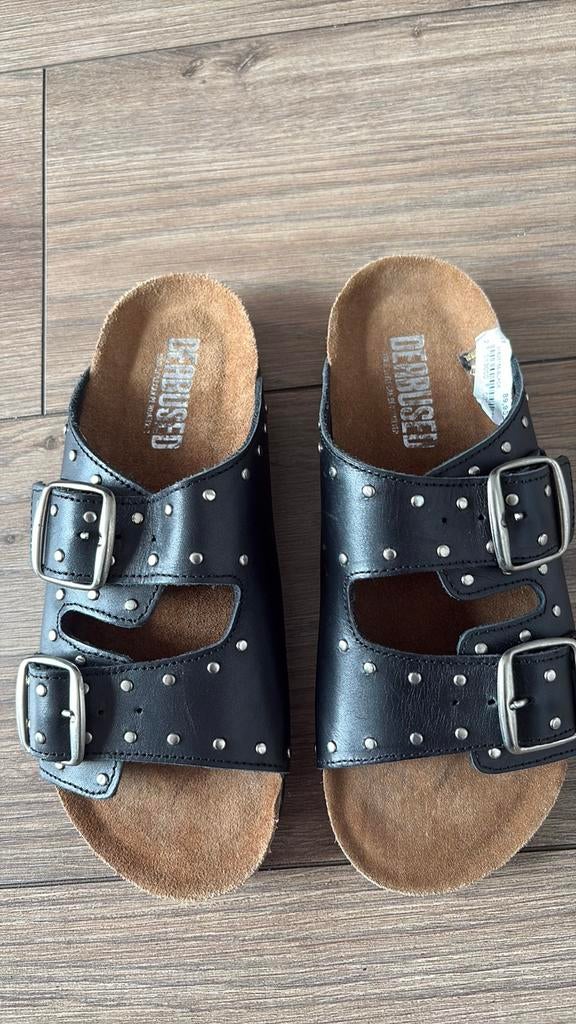 Deabused leren slippers mt 37 nieuw, Ophalen of Verzenden, Nieuw, Instappers