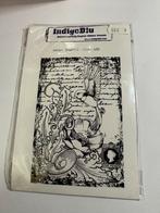 Stempel indigo blue, Ophalen of Verzenden, Zo goed als nieuw, Houten stempel