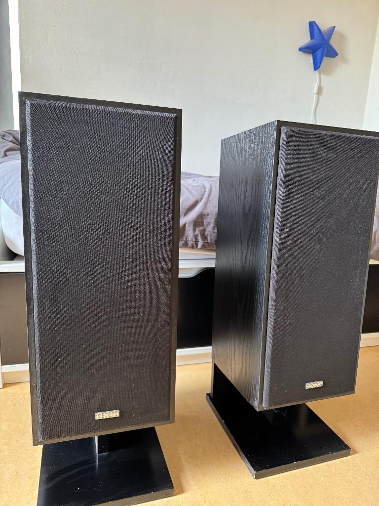 Audiolab Candor II boxen op voetsteunen, Audio, Tv en Foto, Gebruikt, 60 tot 120 watt, Front, Rear of Stereo speakers, Ophalen