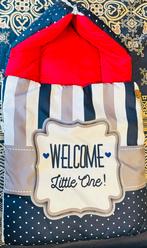 Baby slaapzak met 'Welcome Little One' tekst, Ophalen, Zo goed als nieuw, Minder dan 70 cm, Slaapzak