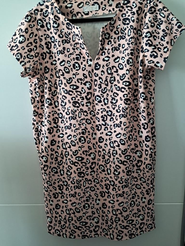 Nieuwe stretch jurk met panterprint, Kleding | Dames, Fame, Maat 46/48 (XL) of groter, Nieuw, Ophalen of Verzenden