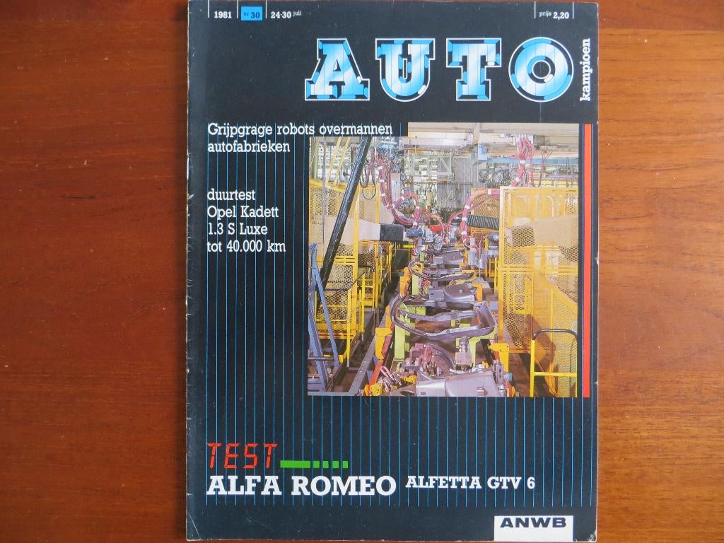 Autokampioen 30 1981 Alfa Alfetta GTV 6; Renault 9, Kadett, Ophalen of Verzenden, Nieuw, Renault