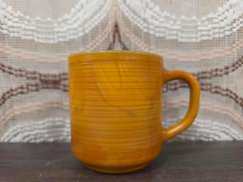 Arcopal Vulcan mok, oranje/bruin, Ophalen of Verzenden, Overige stijlen, Kop(pen) en/of Schotel(s), .