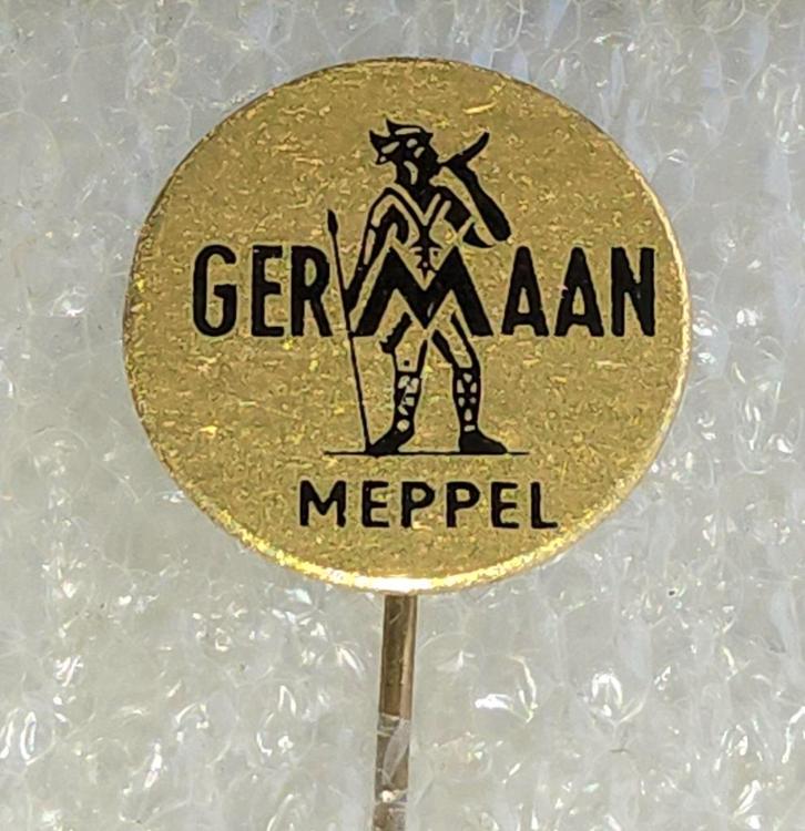 Vintage Speldje Germaan Meppel Rijwielen, Verzamelen, Speldjes, Pins en Buttons, Gebruikt, Speldje of Pin, Merk, Ophalen of Verzenden