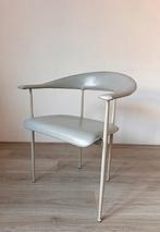 4 Fasem P40 design eetkamerstoelen, Ophalen, Gebruikt, Leer, Vier