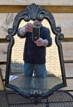 BROCANTE SPIEGEL MET ZWARTE LIJST 63x 42 CM, Ophalen, Minder dan 50 cm, Gebruikt, Minder dan 100 cm