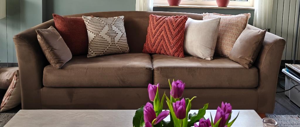 2 en 2 ½ zits designbank 6005,  Gelderland, Jan des Bouvrie., Huis en Inrichting, Banken | Bankstellen, Gebruikt, Rechte bank