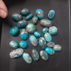 Hand geslepen antieke iraanse turkoois cabochons, Ophalen of Verzenden