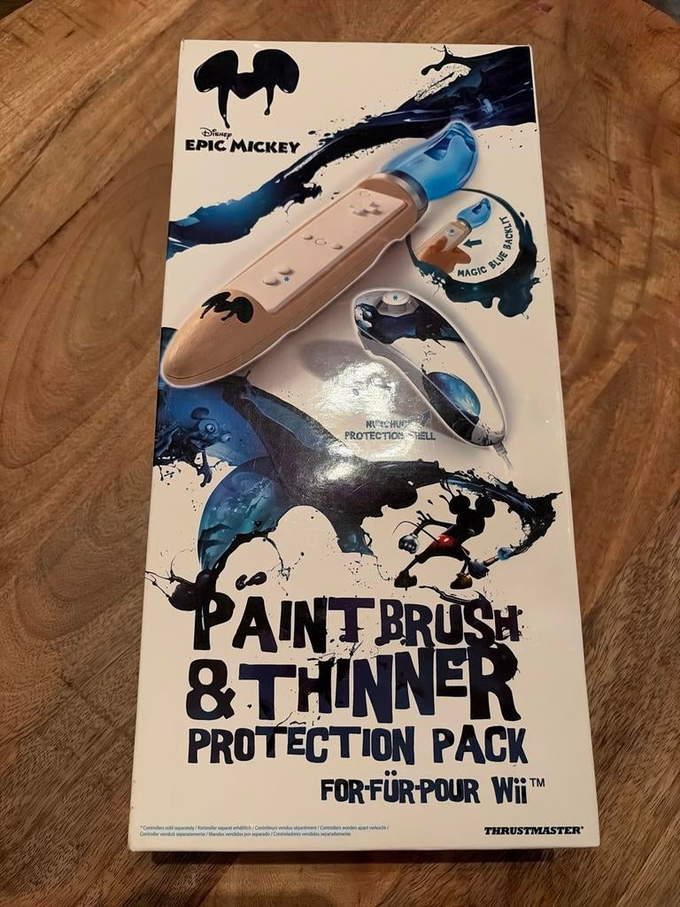 Disney Epic Mickey Wii Paint Brush & Thinner Protection Pack, 1 speler, Zo goed als nieuw, Vanaf 7 jaar, Ophalen