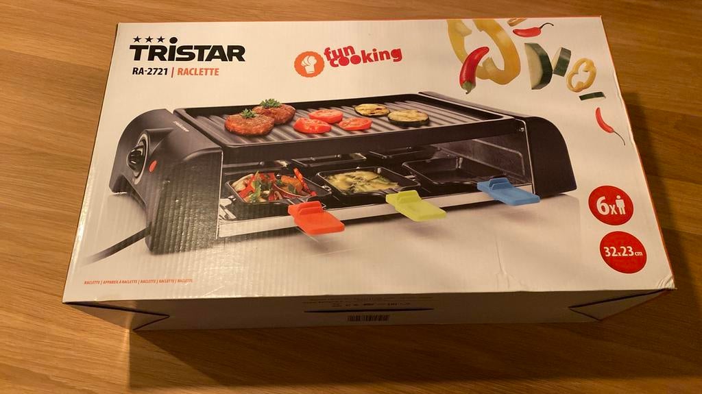 Tristar RA2721 grillplaat/raclette NIEUW, Witgoed en Apparatuur, Ophalen of Verzenden