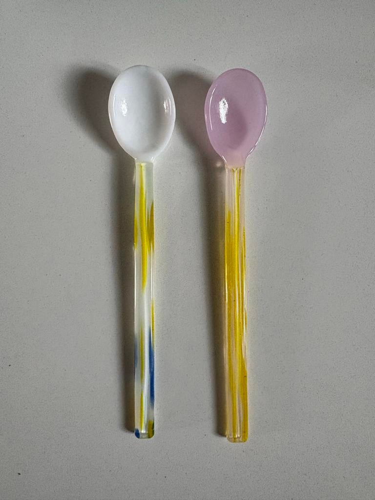 Hay glazen lepels (2 stuks), Antiek en Kunst, Ophalen of Verzenden