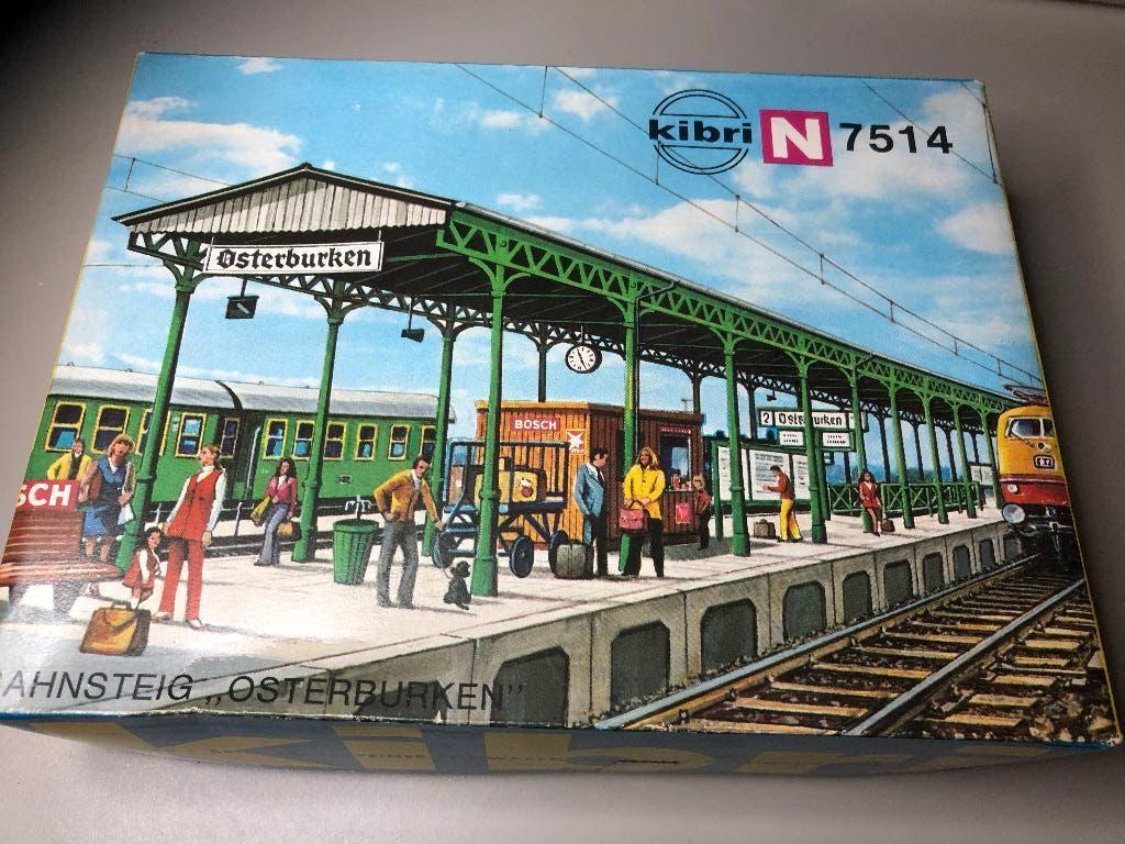 Kibri 7514 perron nieuw bouwpakket, Overige merken, Gelijkstroom of Wisselstroom, Brug, Tunnel of Gebouw, Nieuw
