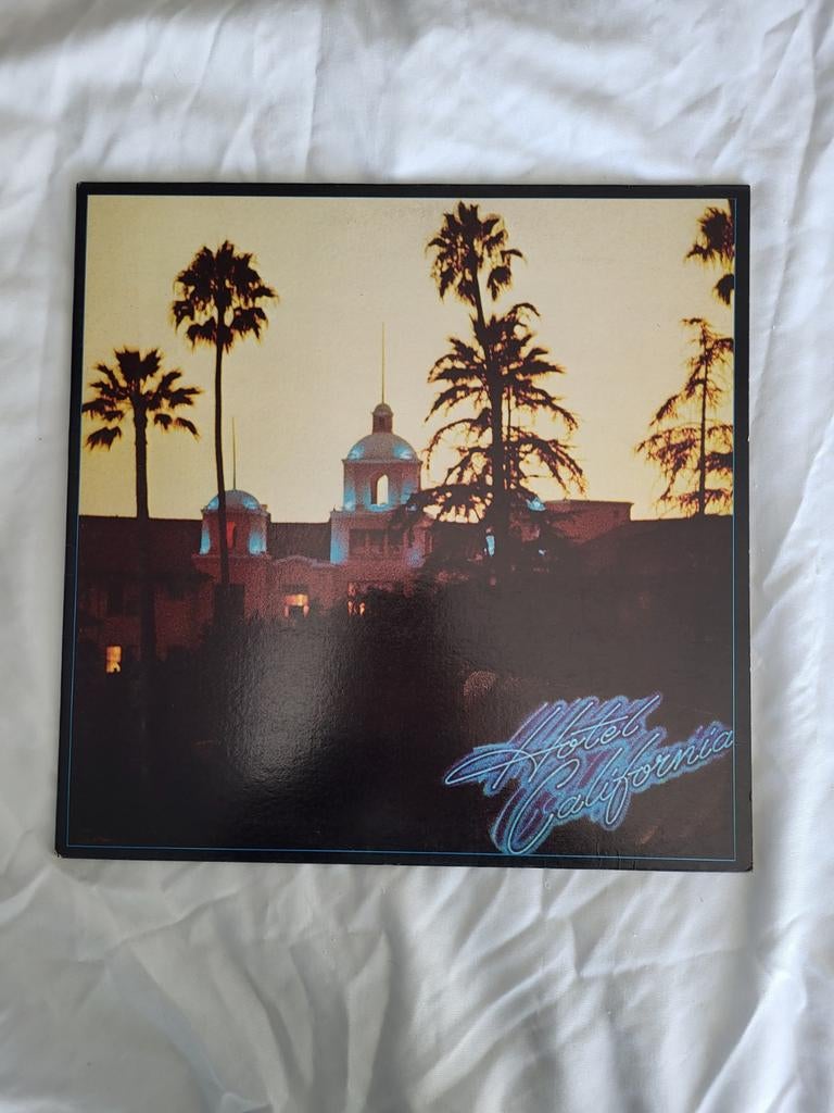 Hotel California (originele jaren 70 persing), Inclusief binnenhoes, Ophalen of Verzenden, Zo goed als nieuw, Overige formaten