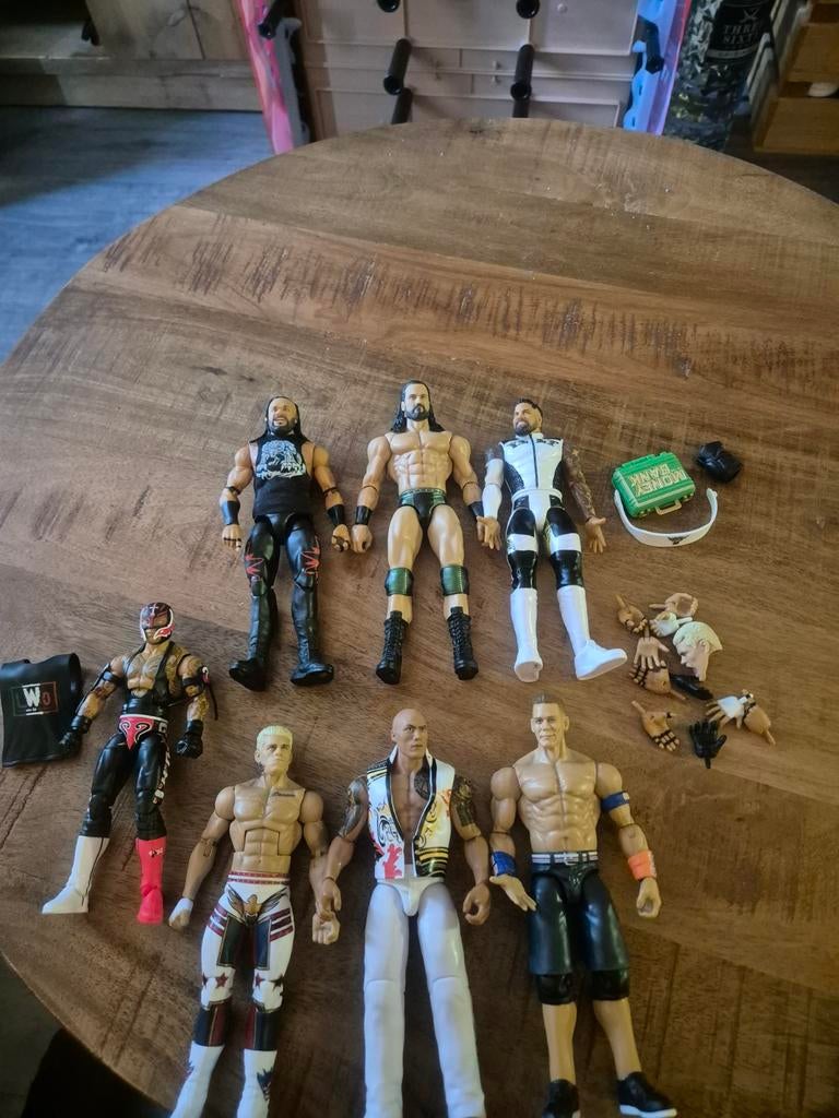 Mattel WWE figuren met accessoires, Ophalen of Verzenden, Zo goed als nieuw