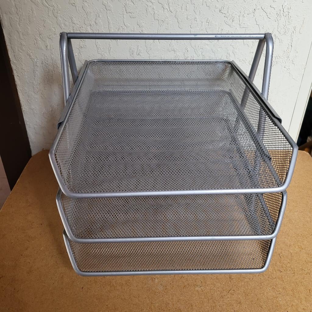 Zilver brievenbakje, papierhouder, Ophalen of Verzenden