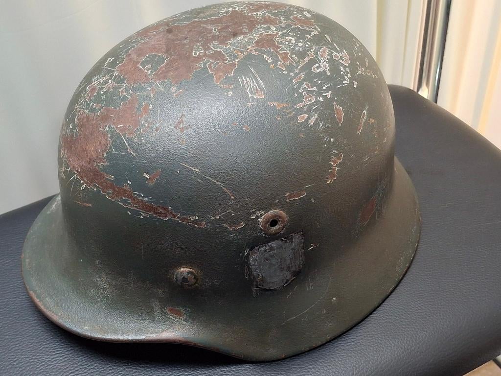 Duitse M40 Quist 64 KM Helm, Ophalen of Verzenden, Marine, Duitsland, Helm of Baret