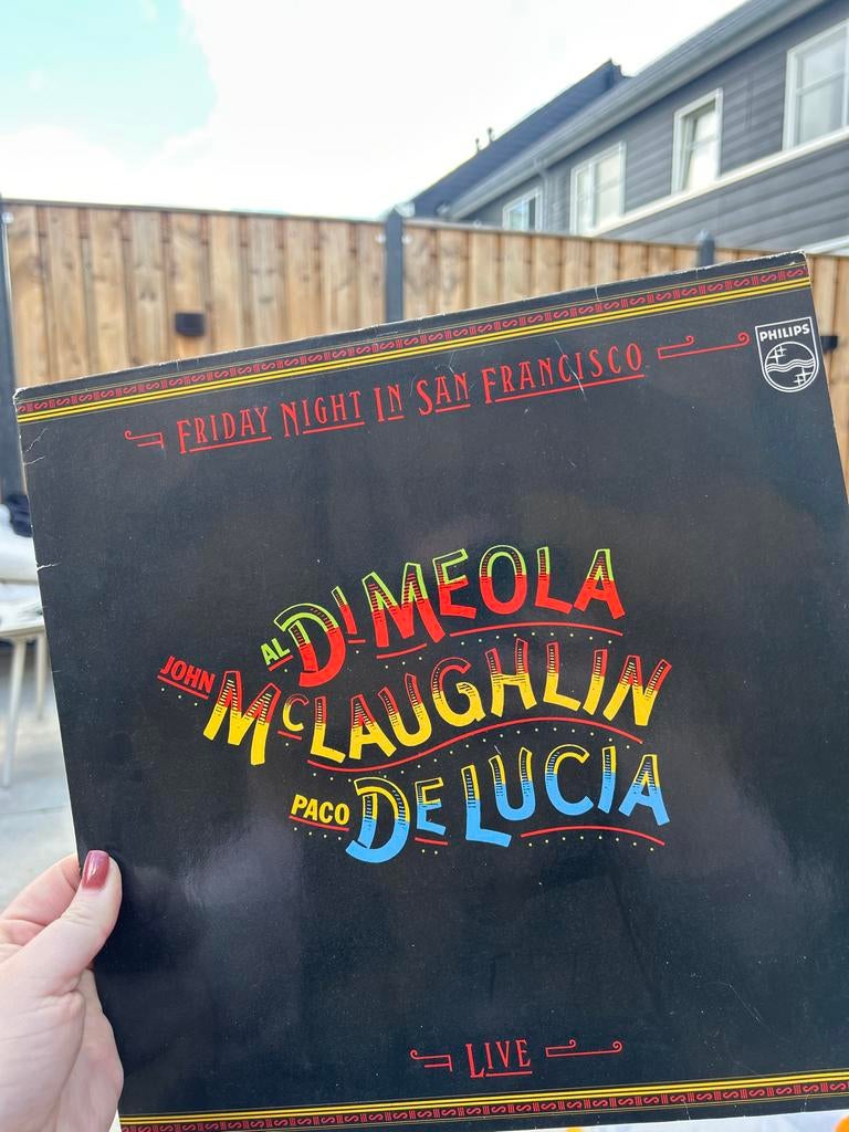 Friday Night in San Francisco - Al Di Meola, John McLaughlin, Cd's en Dvd's, Vinyl | Latin en Salsa, Ophalen of Verzenden, 1980 - 1989