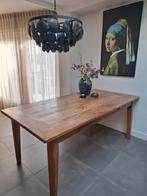 Massief houten eettafel, Huis en Inrichting, Tafels | Eettafels, Ophalen, Gebruikt, 100 tot 150 cm, Teakhout