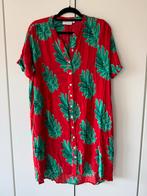 Fabienne Chapot jurk rood met groene bladeren maat L Maggie, Maat 42/44 (L), Ophalen of Verzenden, Zo goed als nieuw, Boven de knie