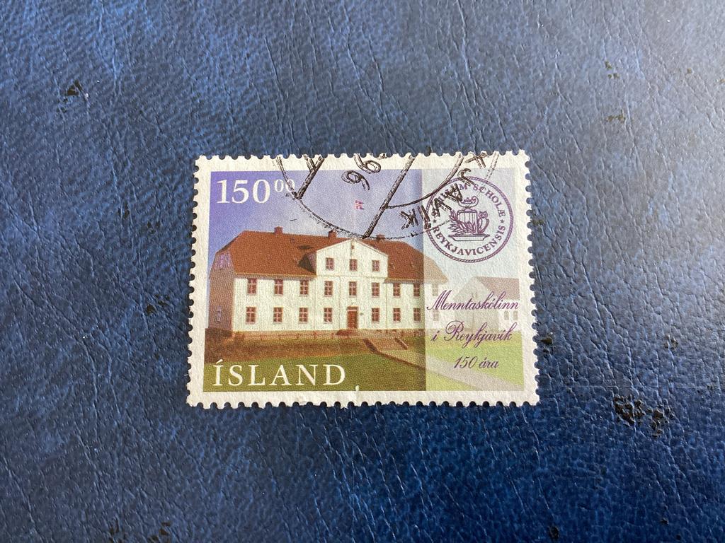 IJsland - Menntaskólinn í Reykjavík 150 jaar - Mi.855, Ophalen of Verzenden, IJsland, Gestempeld