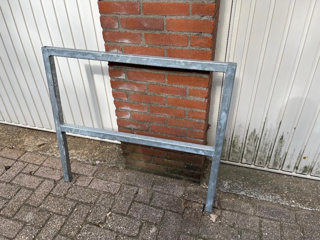 Tafelpoten, voor werkbank staal verzinkt, Doe-het-zelf en Verbouw, Werkbanken, Ophalen, Gebruikt, 70 tot 120 cm