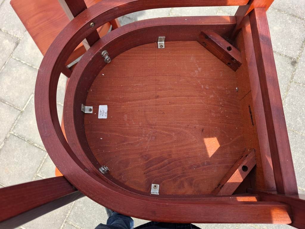 Vintage café stoelen van De Arend, Huis en Inrichting, Stoelen, Ophalen of Verzenden, Gebruikt, Bruin, Hout